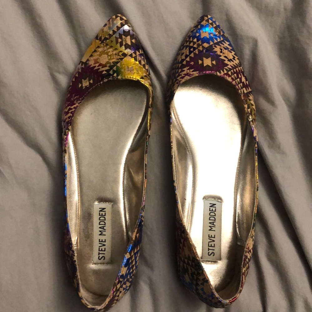 Multi colored flats